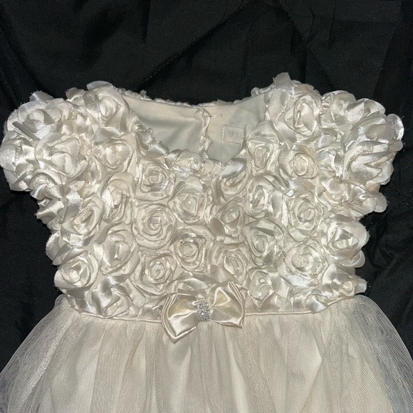 Nannette White Floral Kids Formal Dress - Picture 3 of 9